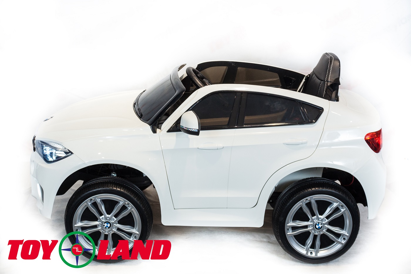 Электромобиль ToyLand BMW X6 mini белого цвета  